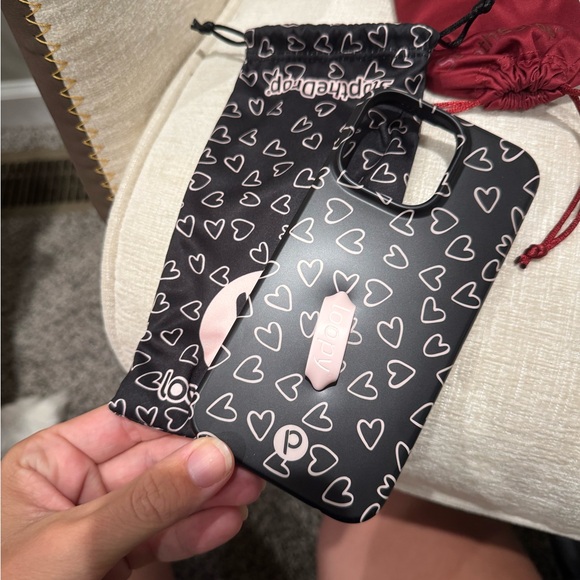 Loopy iPhone 14 Pro Max Black Heart Phone Case - Picture 1 of 1